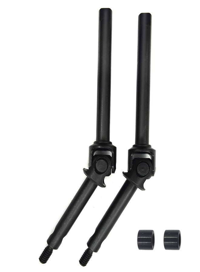 Raflot 2Pcs RC Front Axle Drive Shaft Steel Front Universal Driveshaft CVD Set for 1/24 C10/JLU/Bronco/Gladiator/Deadbolt RC Crawler Car SCX24 Upgrades Accessories (+4mm) - Image 1